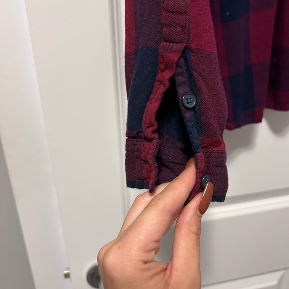 LUCKY BRAND women’s long sleeve plaid tunic L - Picture 2 of 6